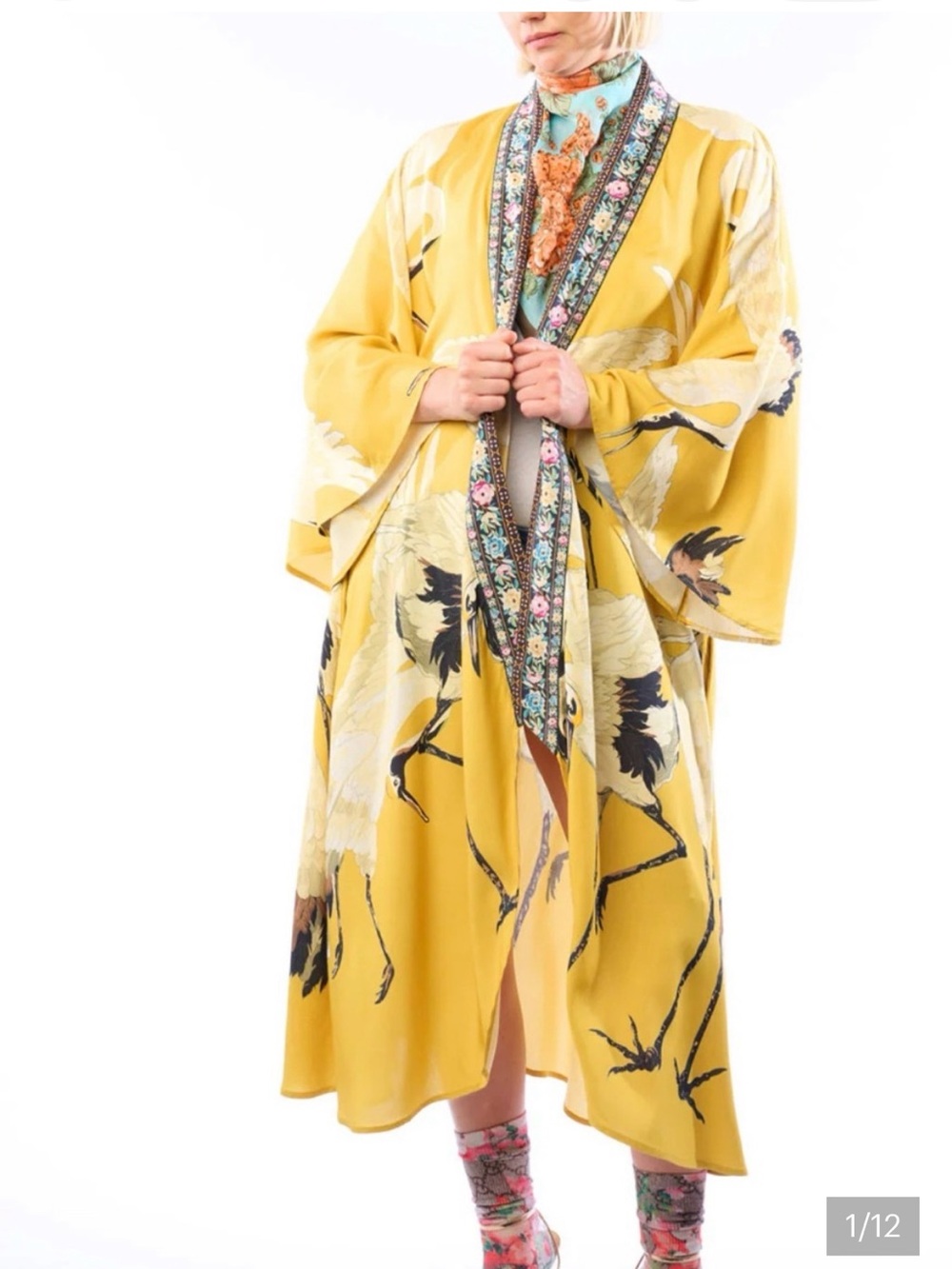 ARATTA Story of The Crane Kimono O/S